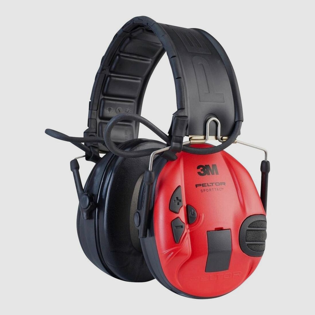 3M Peltor Aktivgehörschutz SportTac Rot/Schwarz