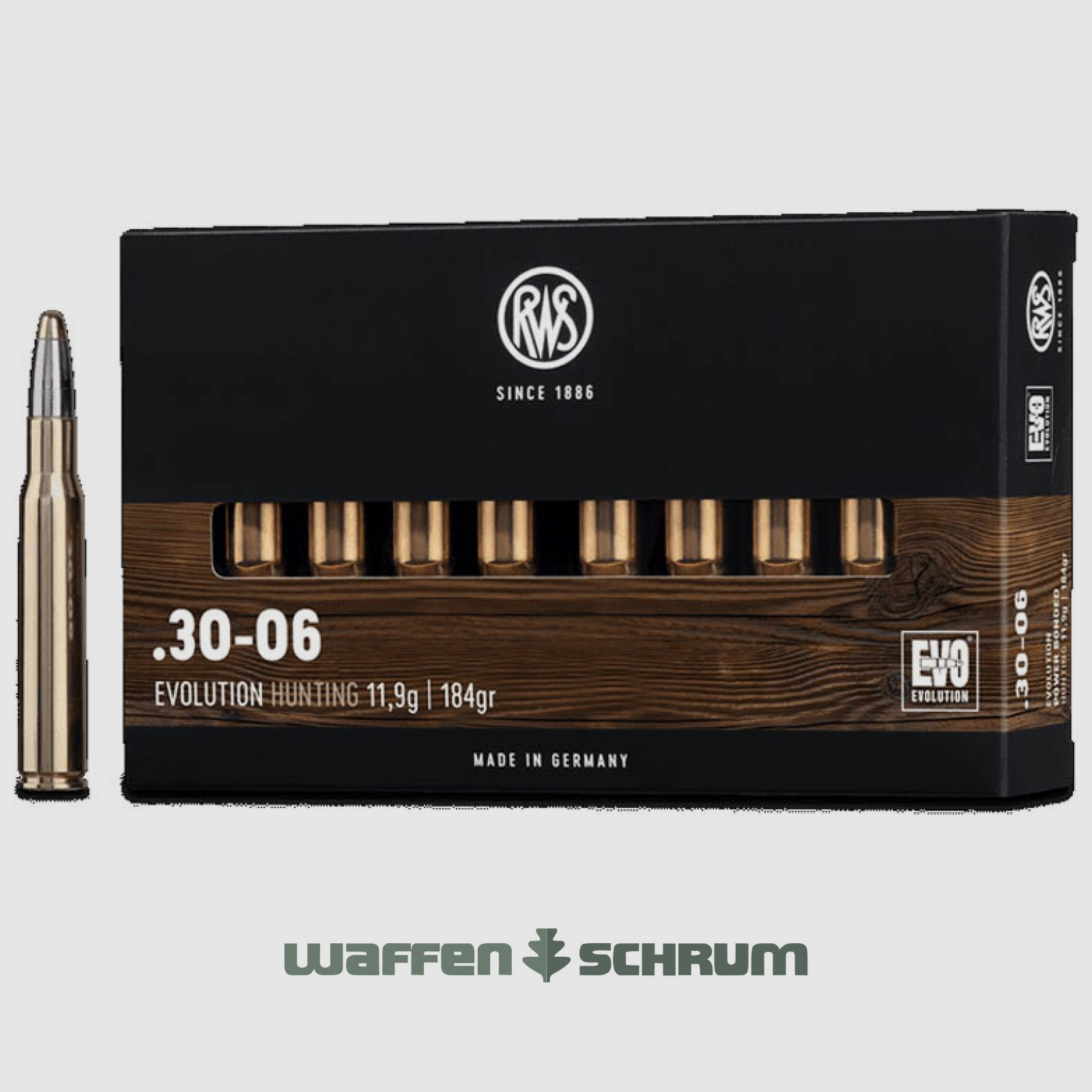 RWS EVO 11,9g - 184gr .30-06Spring