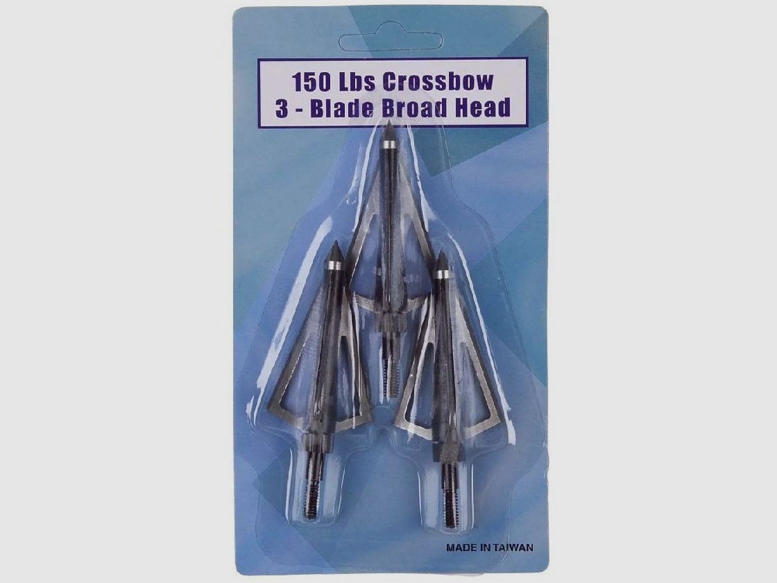 3 arrowheads with 3 blades