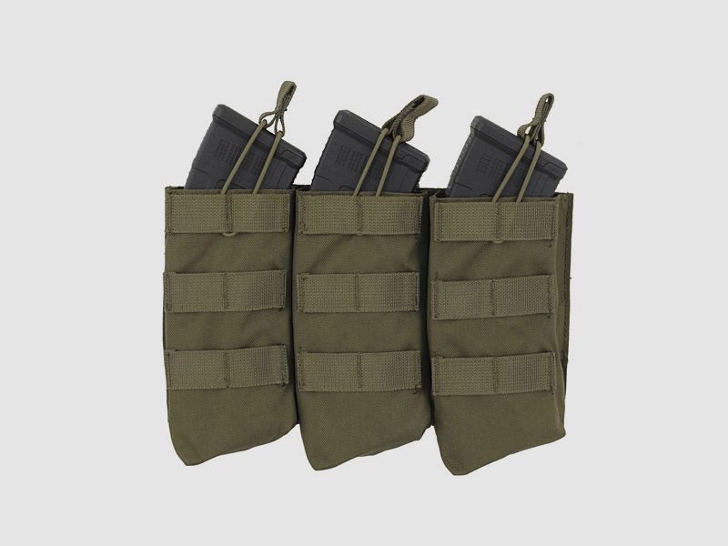 Open Top Triple 7.62x39 AK Mag Pouch - OLIVE [8FIELDS]