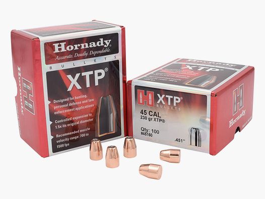 Geschosse Hornady 45 Kal .451 230 gr XTP X100