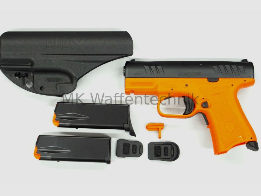Pistole BUBIX BRO - Kaliber 9x19 subkompakt Orange 9mmLuger