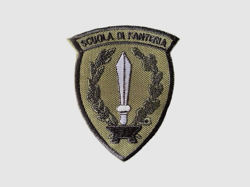 AUTEUR PATCH INFANTERIESCHOOL VELCRO GROEN