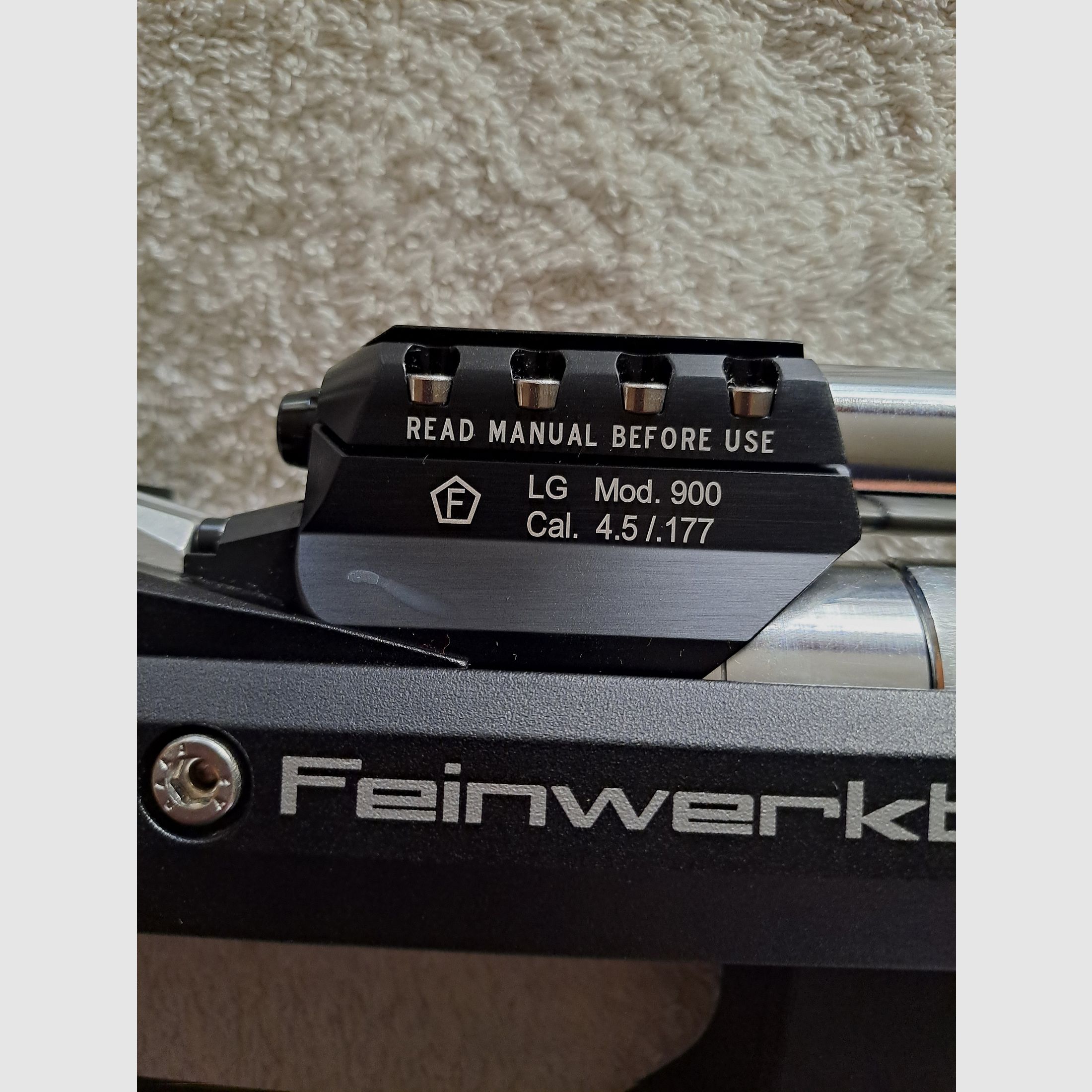 Air rifle, Feinwerkbau 900 Alu, condition like new!