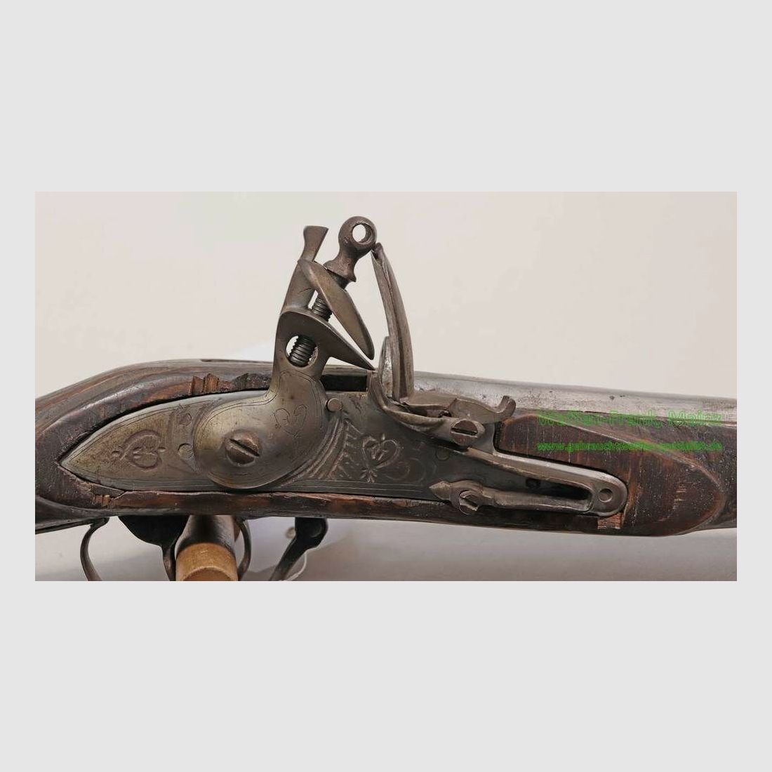 Indio, fabricante desconocido rifle de pedernal/decoración