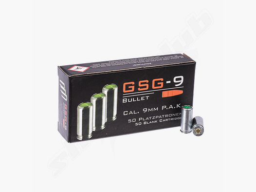 GSG GSG-9 Platzpatronen 50 Stk. 9mmP.A.K.