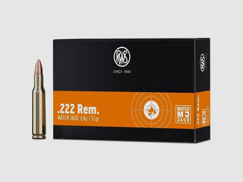 RWS MJ 3,4g/52grs à30 .222 Rem