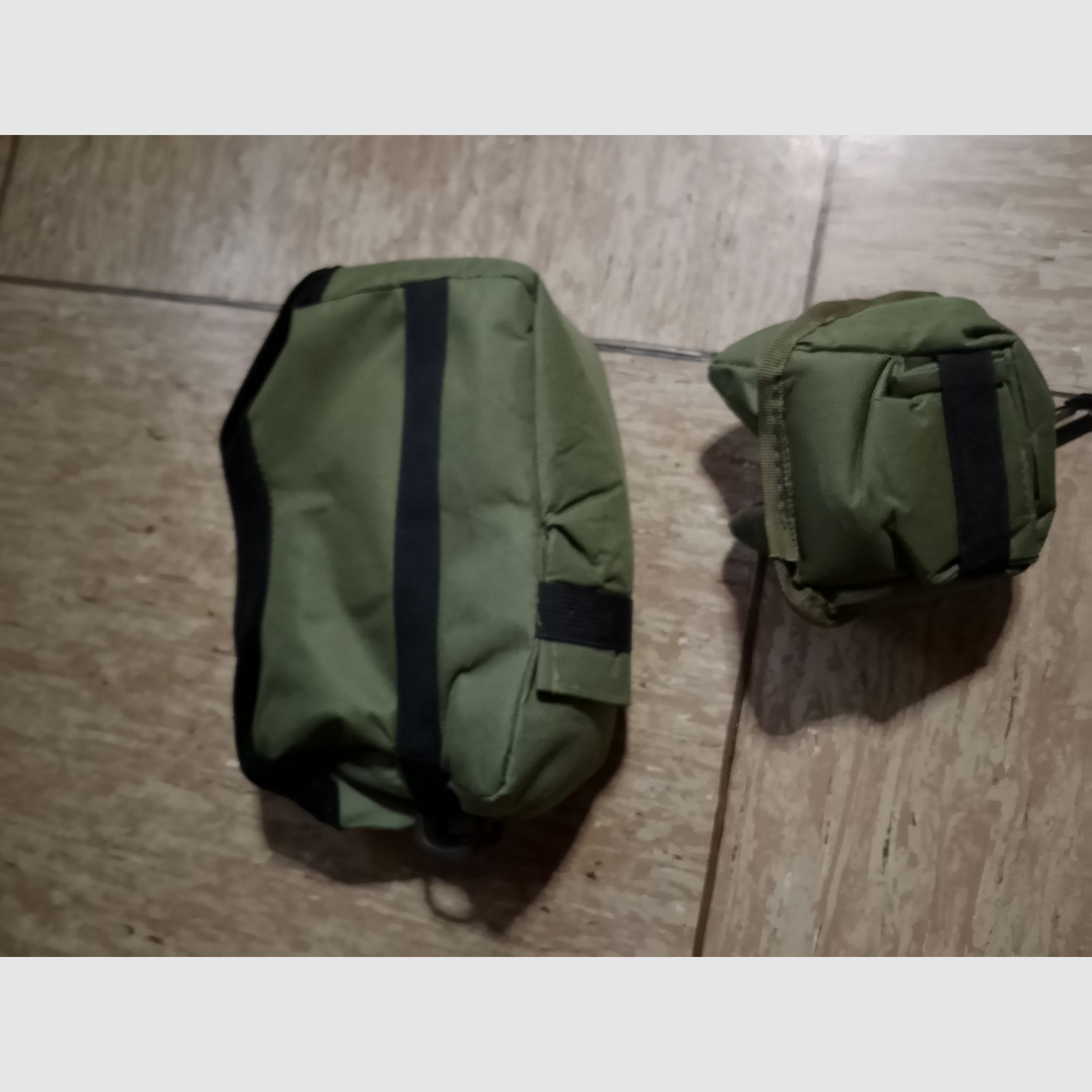 Waffen Sandsack Rest Sniper Sack Unterstützung Gewehr grün Sand Tasche Set 2 teilig