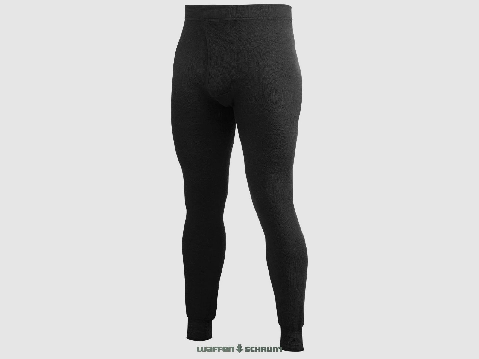 Woolpower Unterhose m. Eingriff - 400g  Schwarz