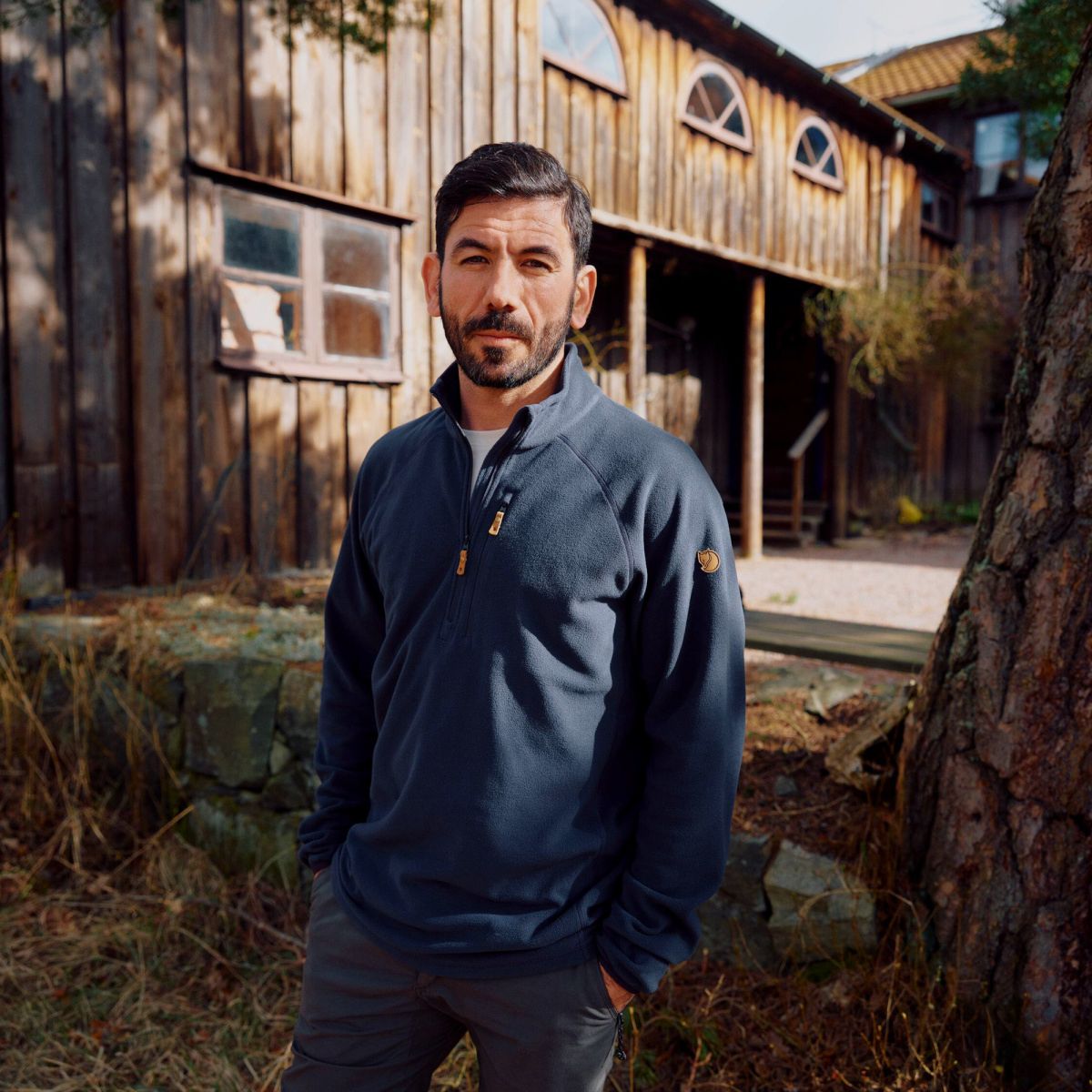 FJÄLLRÄVEN Övik Lite Fleece Half Zip M Deep Forest