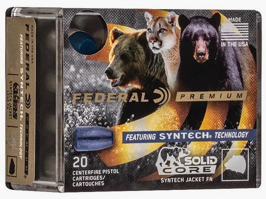 Federal Premium Solid Core .40 S&W 165GR Solid 20 cartucce