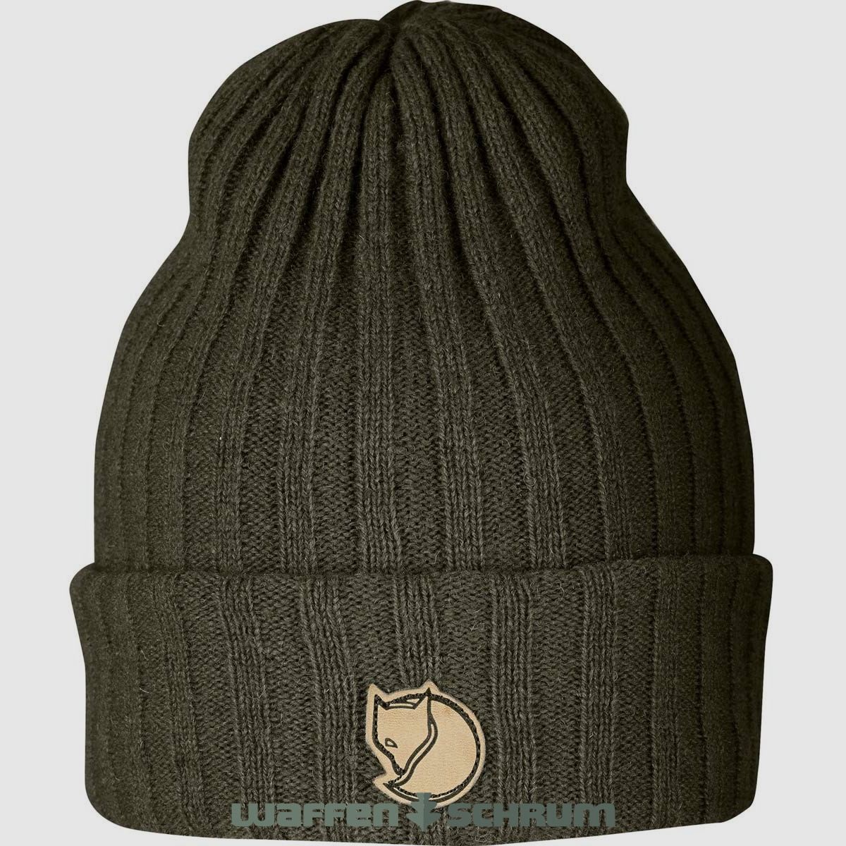 Fjällräven Strickmütze Byron Hat Dark Olive - Taupe
