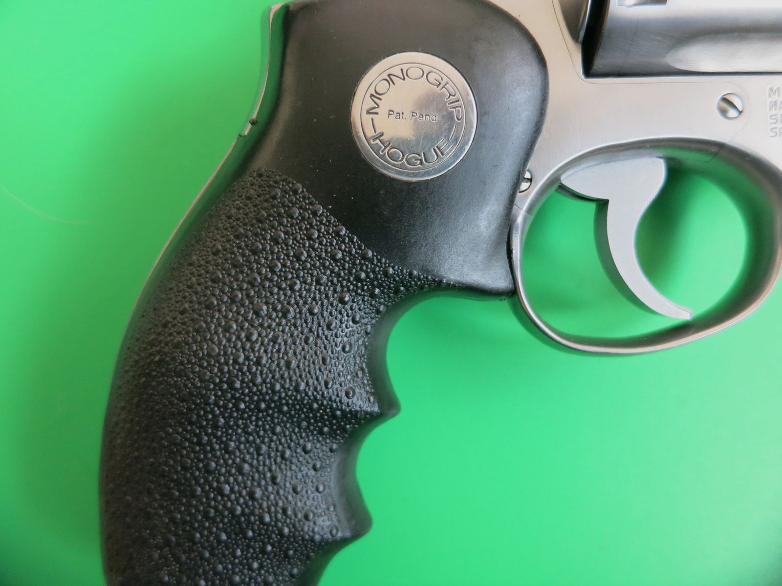 Smith&Wesson Mod. 64, .38 Special, 2" barrel, stainless, HOGUE-Monogrip, Fangschuß   #91