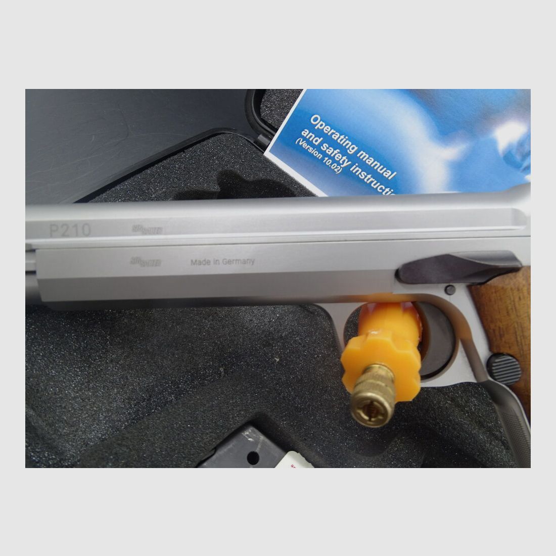 SIG Sauer P210 Super Target Silver 6" Hecho en Alemania P210 Super Target Silver