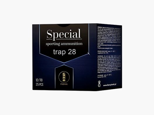 Munizioni a pallini PIONKI SPECIAL TRAP 28 7,5-2,40 mm cal. 12/70