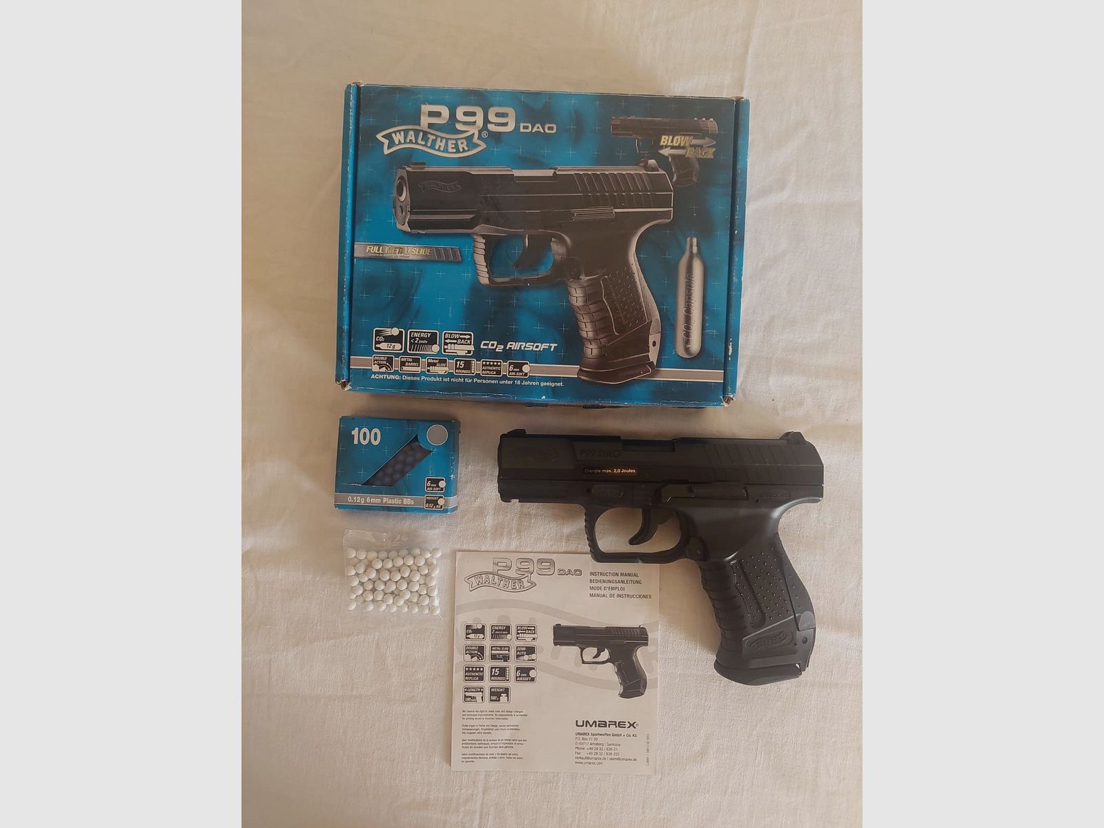 Walther P99 DAO Co2 6mm Softair