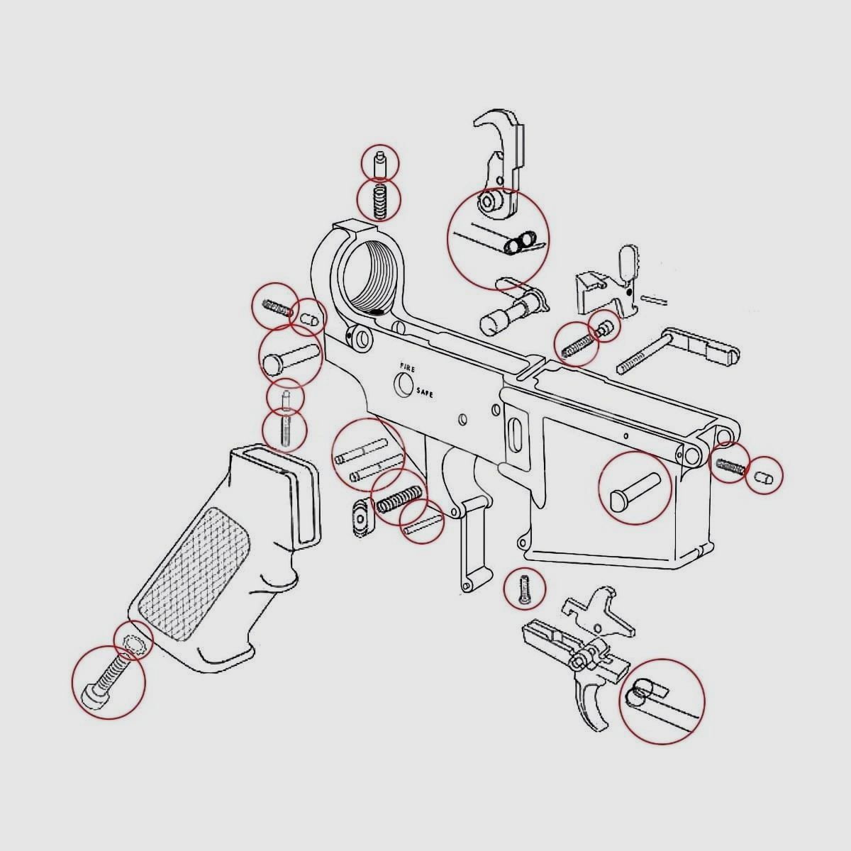 Eemann Tech Kit de piezas AR-15 ET-180005, imagen 4 de 4