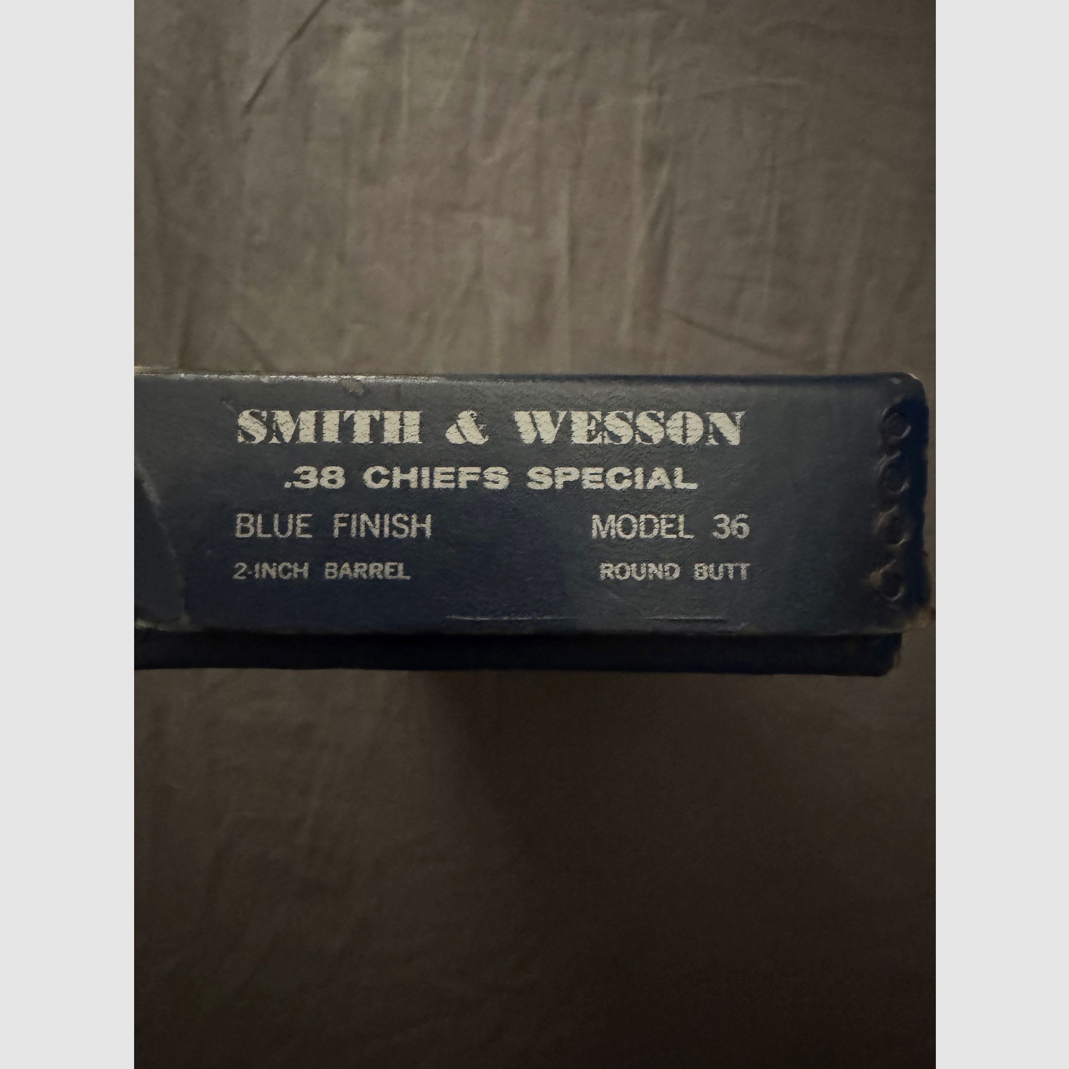Original anni '60 Smith & Wesson .38 Chiefs Special scatola