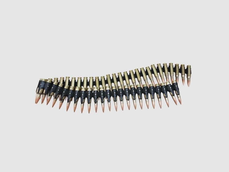 Ammunition Belt Dummy Rounds Caliber 7.62x51mm - original belt made from real components