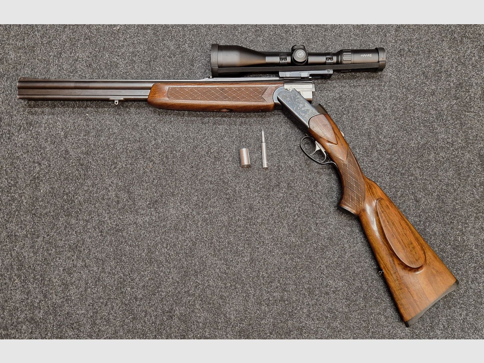 Bockbüchsflinte Brünner CZ 500 7x65R 12/70 Mod.502.3 (también conocida como ZH 500 o ZKW 500)