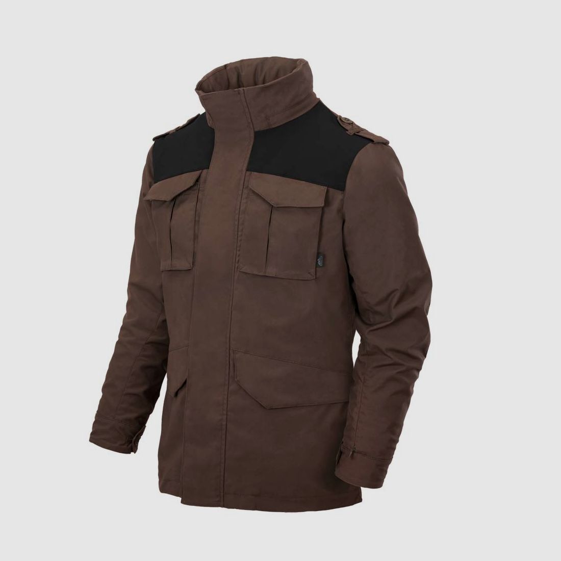 HELIKON-TEX M65 COVERT JACKE EARTH BROWN- SCHWARZ