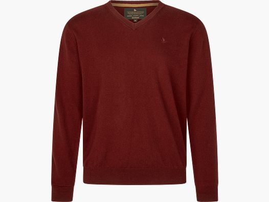 Seeland Pine V-neck Sweater Men Merlot L