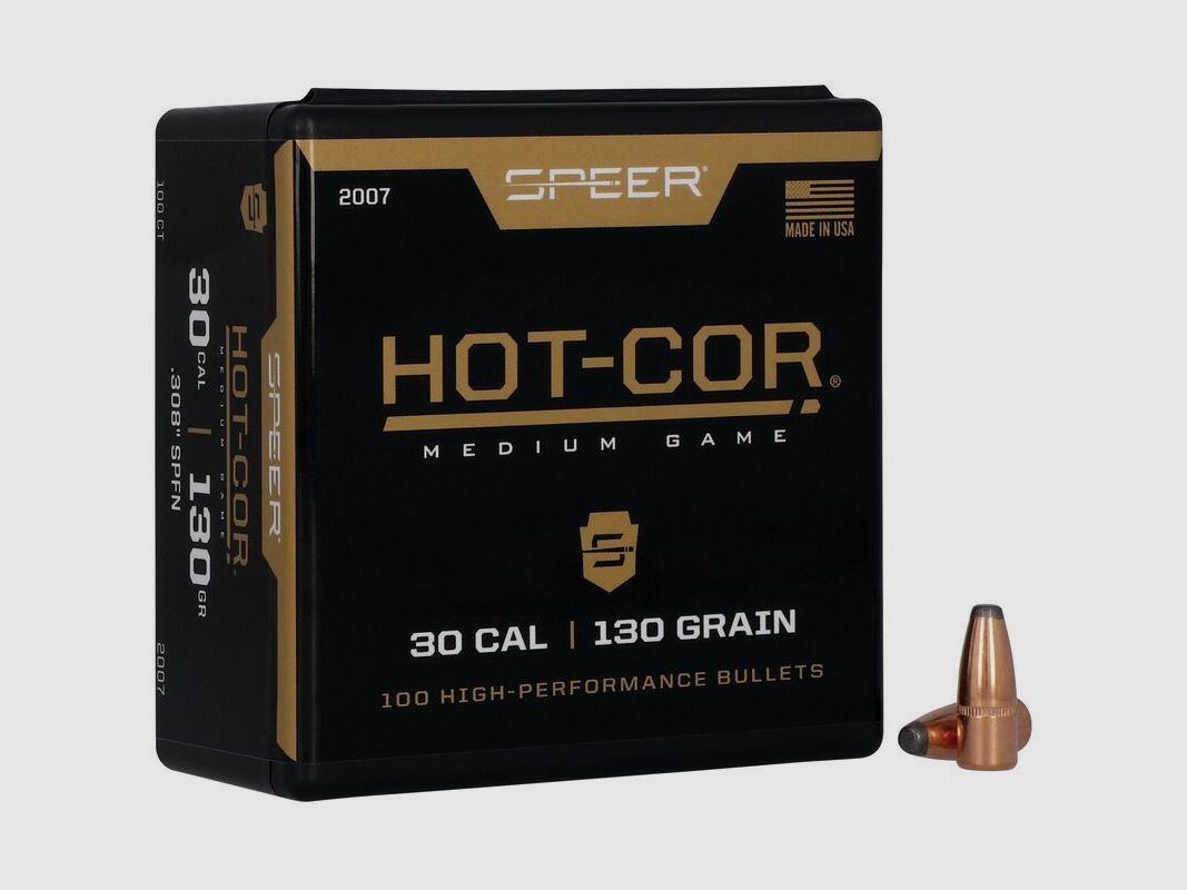 Geschosse SPEER Hot-Cor SPFN – .308″ – 130 grains