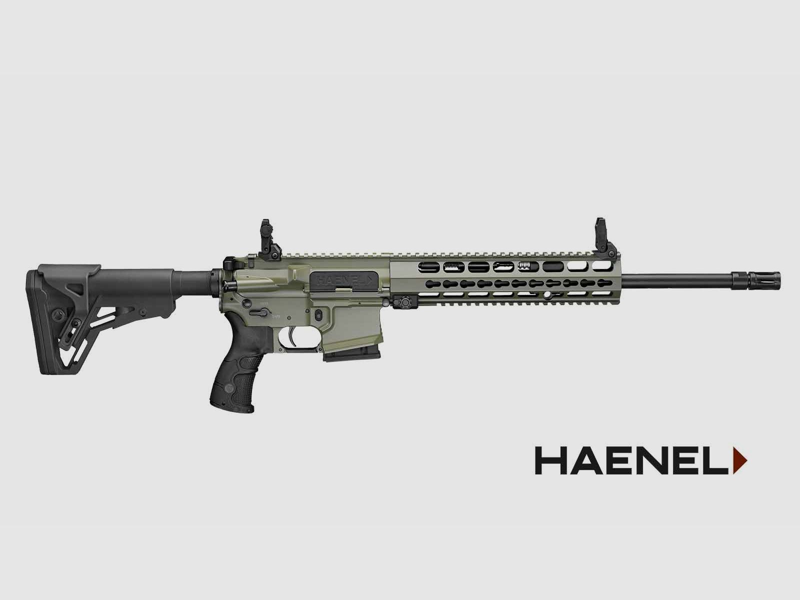 Haenel Selbstladebüchse CR223 Oliv Kaliber .223Rem 16,65" langer Handschutz Matchabzug, Bild 2 von 2