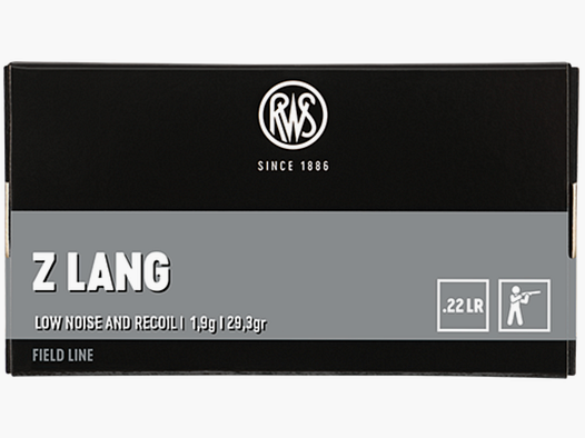 RWS .22 LR Z Lang 1,9 g 29,3 gr