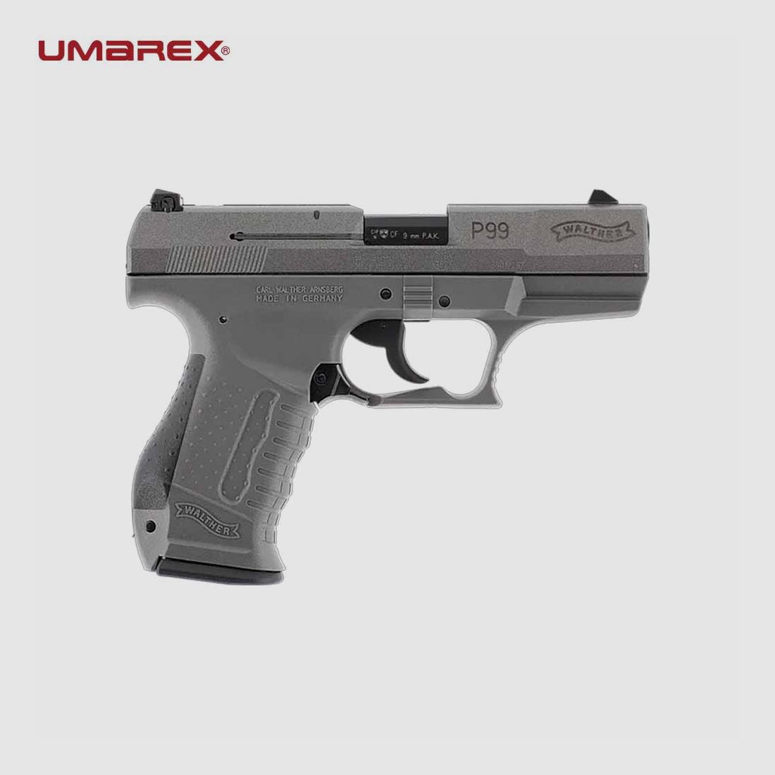 UMAREX WALTHER P99 SV 9mm P.A.K. GREY, image 2 sur 21