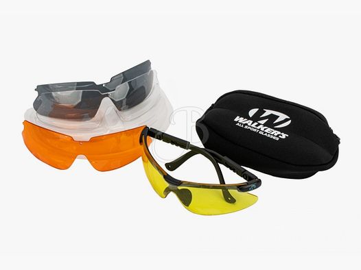 Walkers Shooting Glasses Set with 4 Lenses
