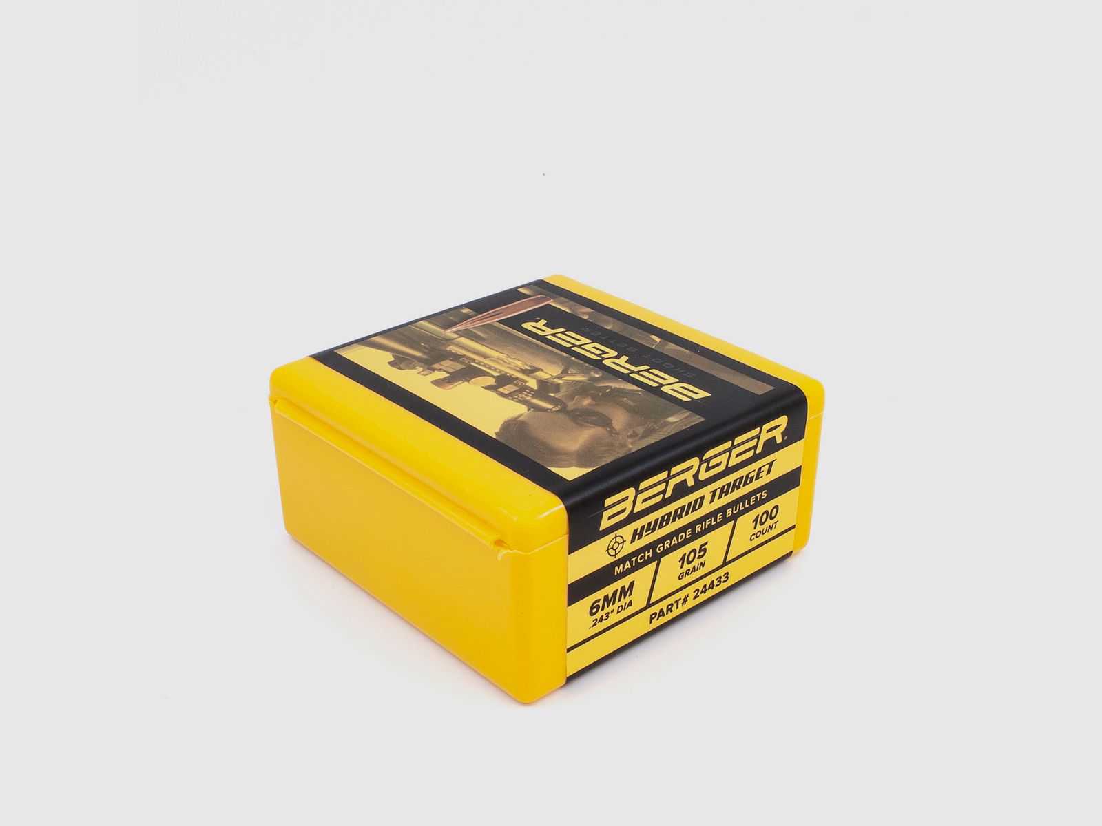 Berger Geschoss 6mm/.243 Hybrid Target 105GR 500 Stück