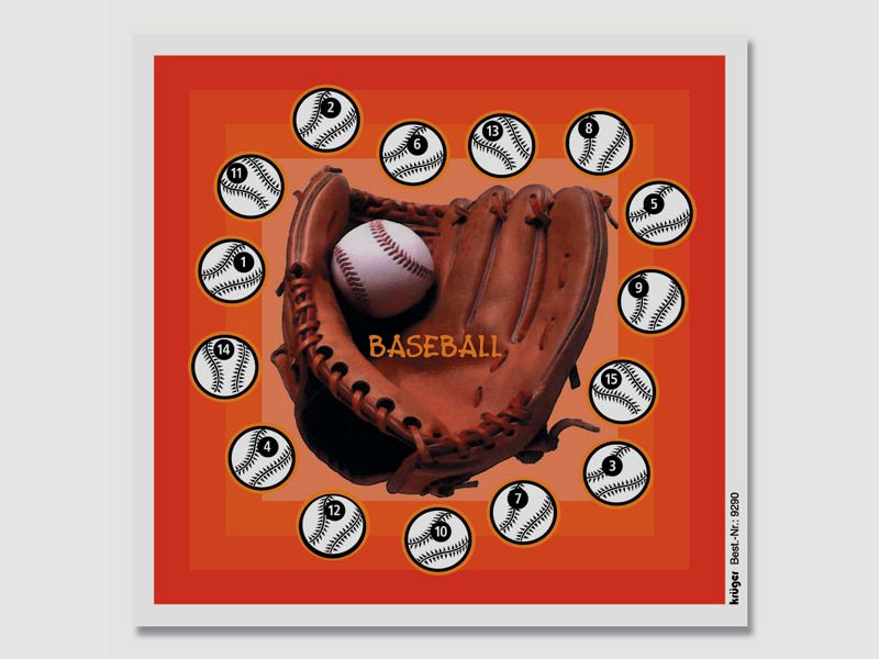 Krüger-Schießscheiben Glücksscheibe Baseball bunt Schießscheiben
