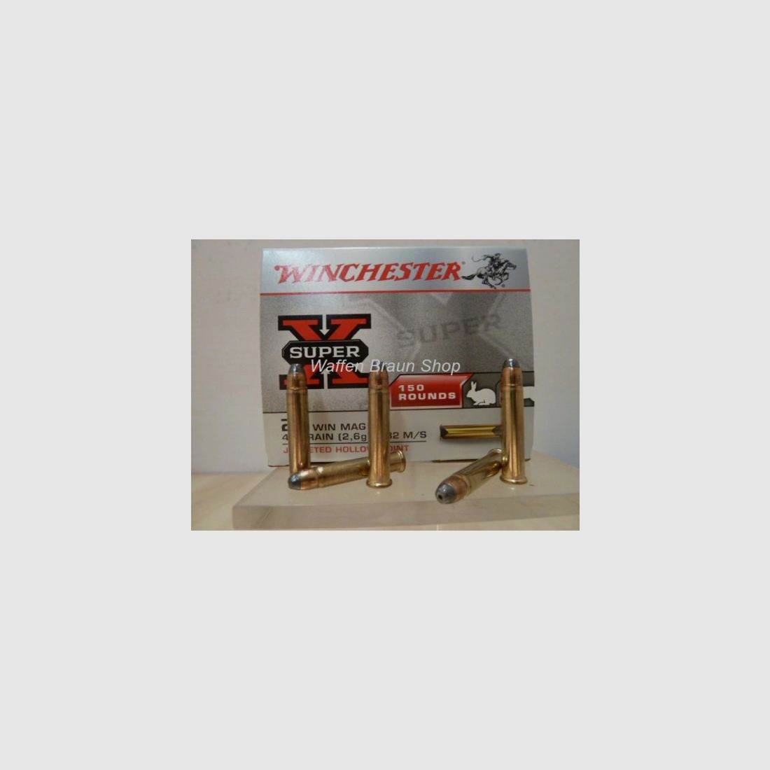 Winchester .22 Magnum,SUPER-X,40gr,JHP, 150 Stück