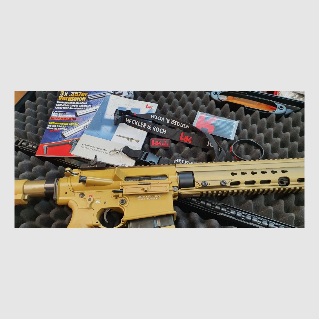 Heckler & Koch HK MR308 A3 EDIZIONE SPECIALE G28 Design & Tecnologia RAL 8000 308 WIN/7,62x51, immagine 3 di 10