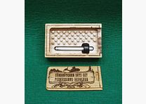 Juego de casquillos de percusión para revólveres de percusión, aluminio, de madera