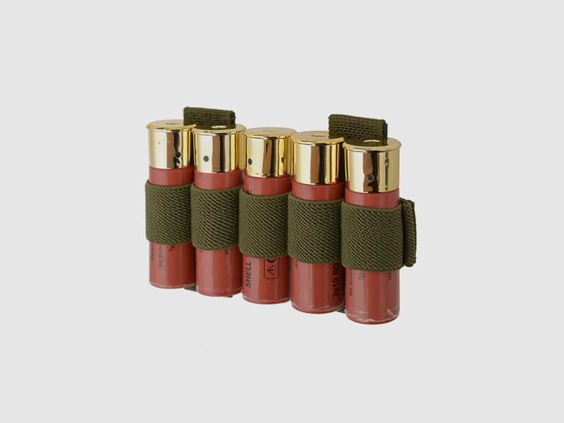 Simple 5rd Shotgun Shell Carrier - Olive [8FIELDS]