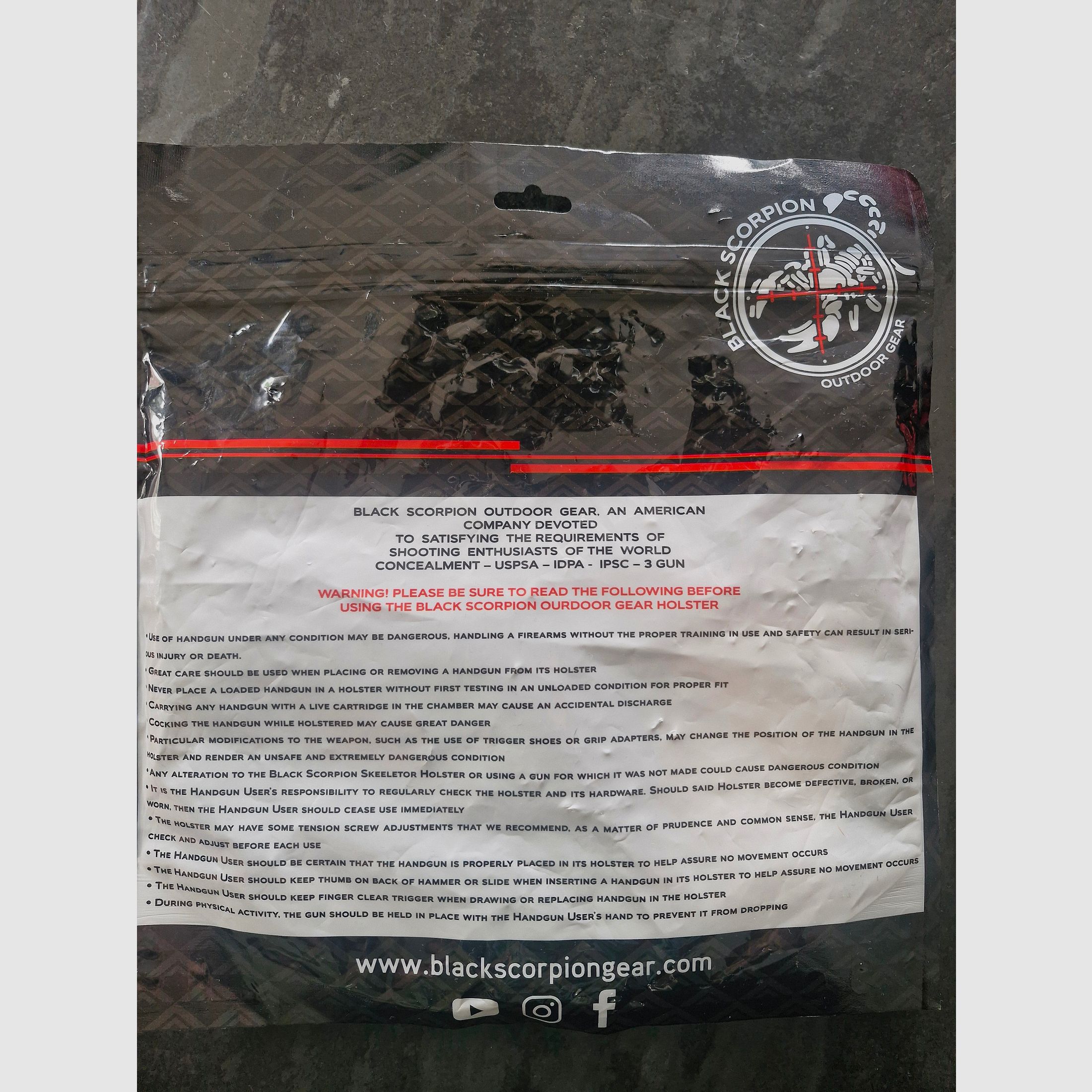 Holster for Glock 17 or 22 from Scorpiongear