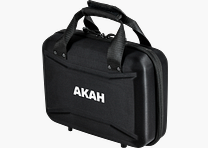 AKAH Hardcase Custodia per pistole - Nylon/Foam, Bloccabile - 30,5×22,5×10,5 cm - Nero