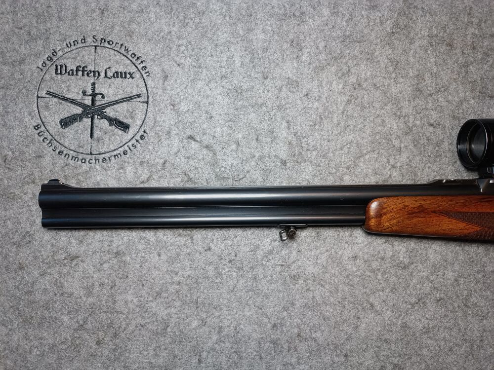 Escopeta de doble cañón Meuter Solingen similar al modelo Heym 55 con mira 6x42