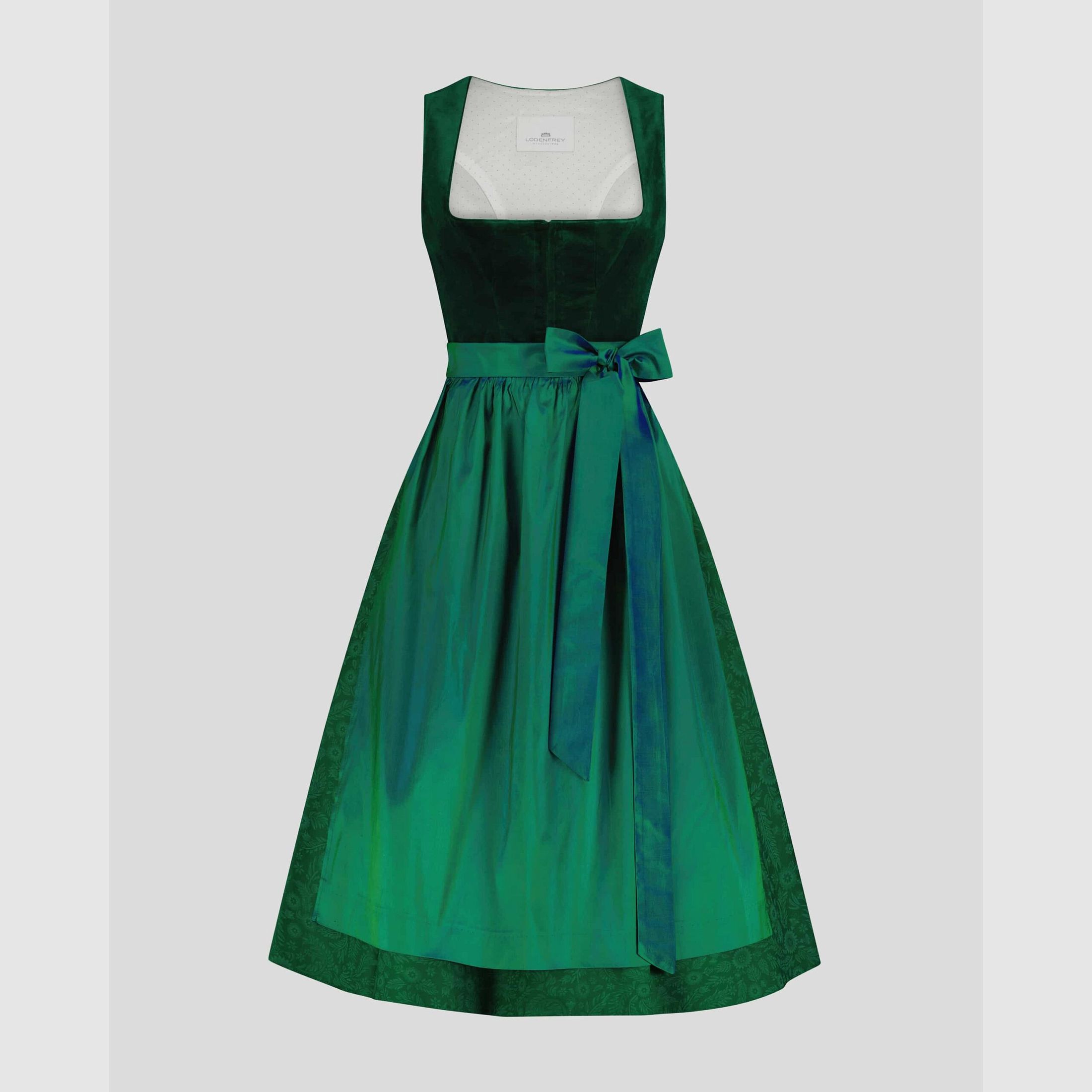LODENFREY Munich 1842 Velvet Dirndl in Green, image 1 of 2