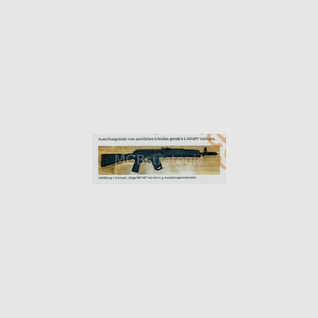 Izhmash Saiga MK 105 - półautomatyczna karabina 5,45x39 cywilna AK74M - długość lufy 415 mm - składany kolba - wersja cywilna - system AK74 AK47