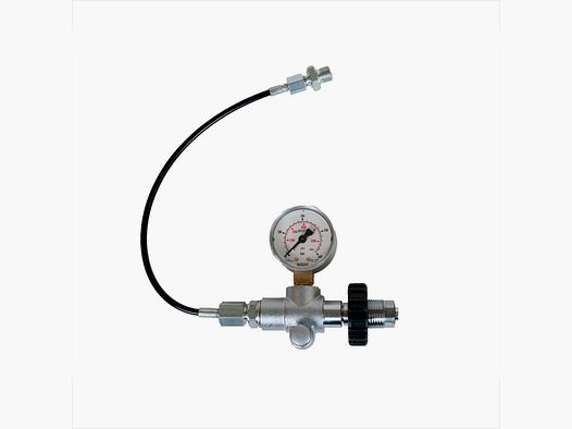 Vulslang met manometer