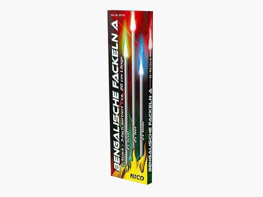 NICO NICO Bengalische Fackeln 6 Stück - 20 cm