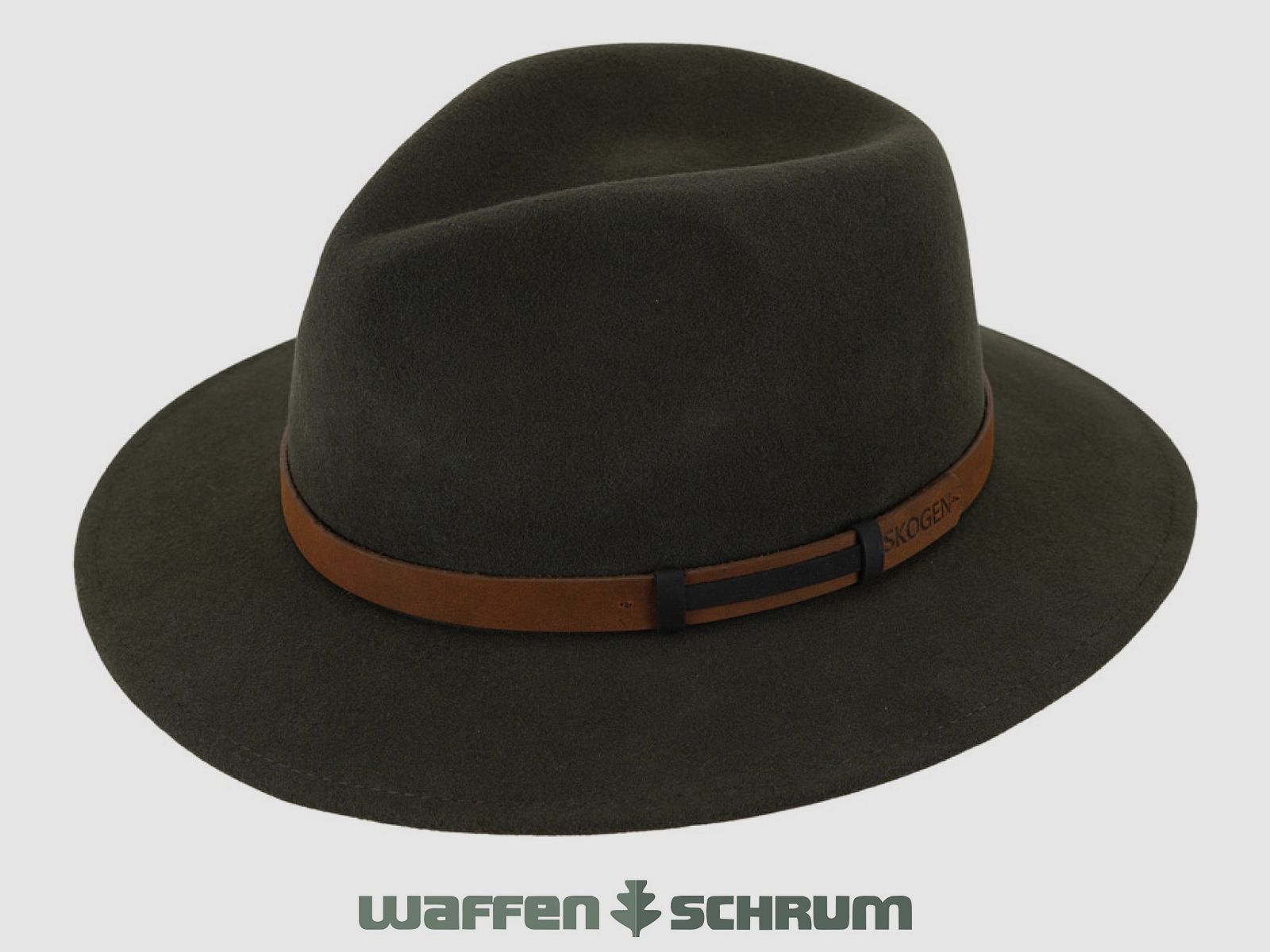 Cappello da caccia Skogen con rifinitura in pelle