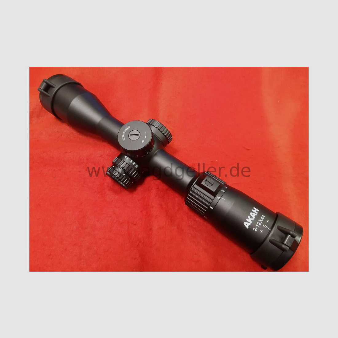 Akah riflescope 2-12x44 LA with HAWK tactical mounting rings