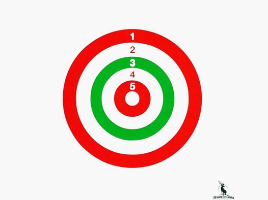 Cardboard Target 14×14 Tricolor for Air Single Pack