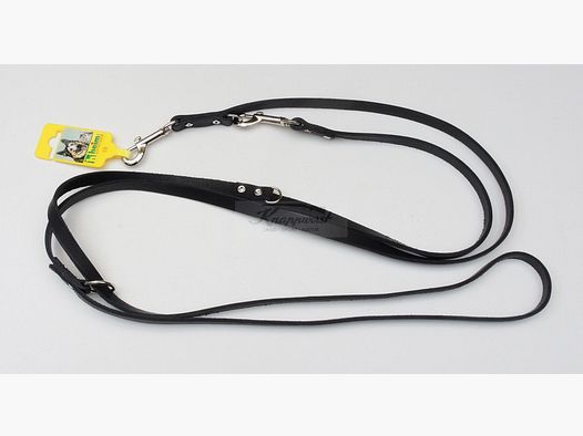 Longe de pistage souple rivetée, noire, 14/300 cm