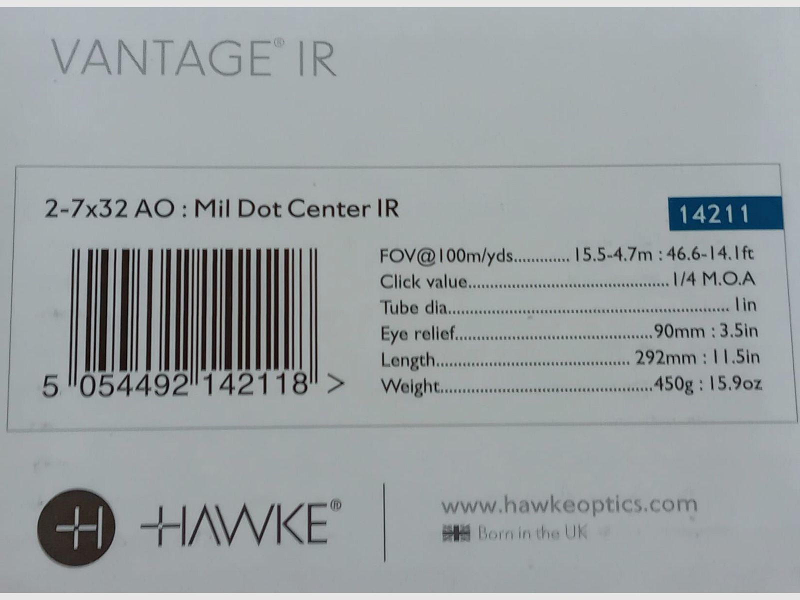 Zielfernrohr HAWKE VANTAGE IR 2 - 7 x 32 , Bild 11 von 11