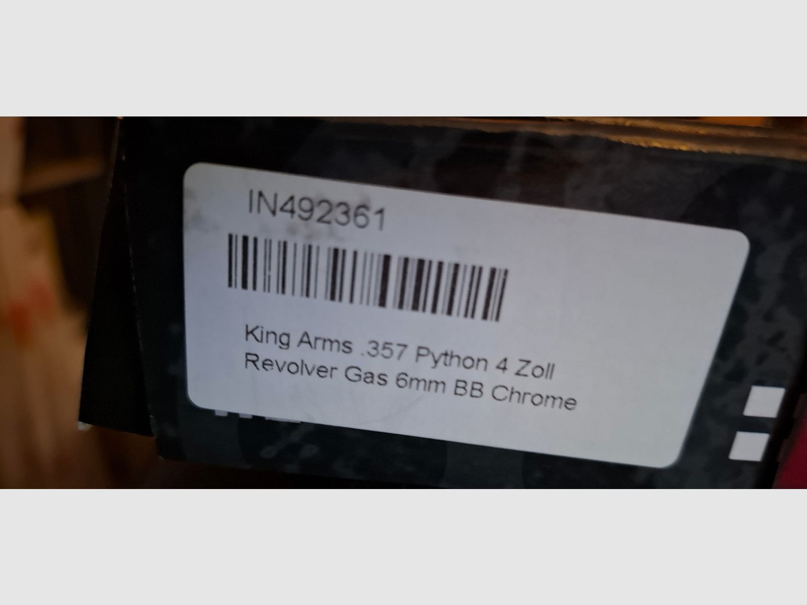 King Arms Revolver Gasdruck  6mm  Chrome